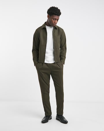 Tailored Flannel Pleat Front Trouser