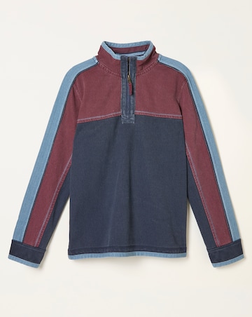 FatFace Airlie Yoke Sweatshirt - Navy
