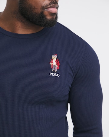 Polo Ralph Lauren Blue Waffle Gift Box Bear Sleep Set