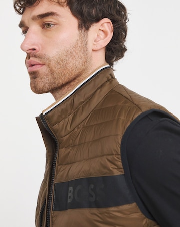 BOSS Block Logo Insulated Gilet - Green