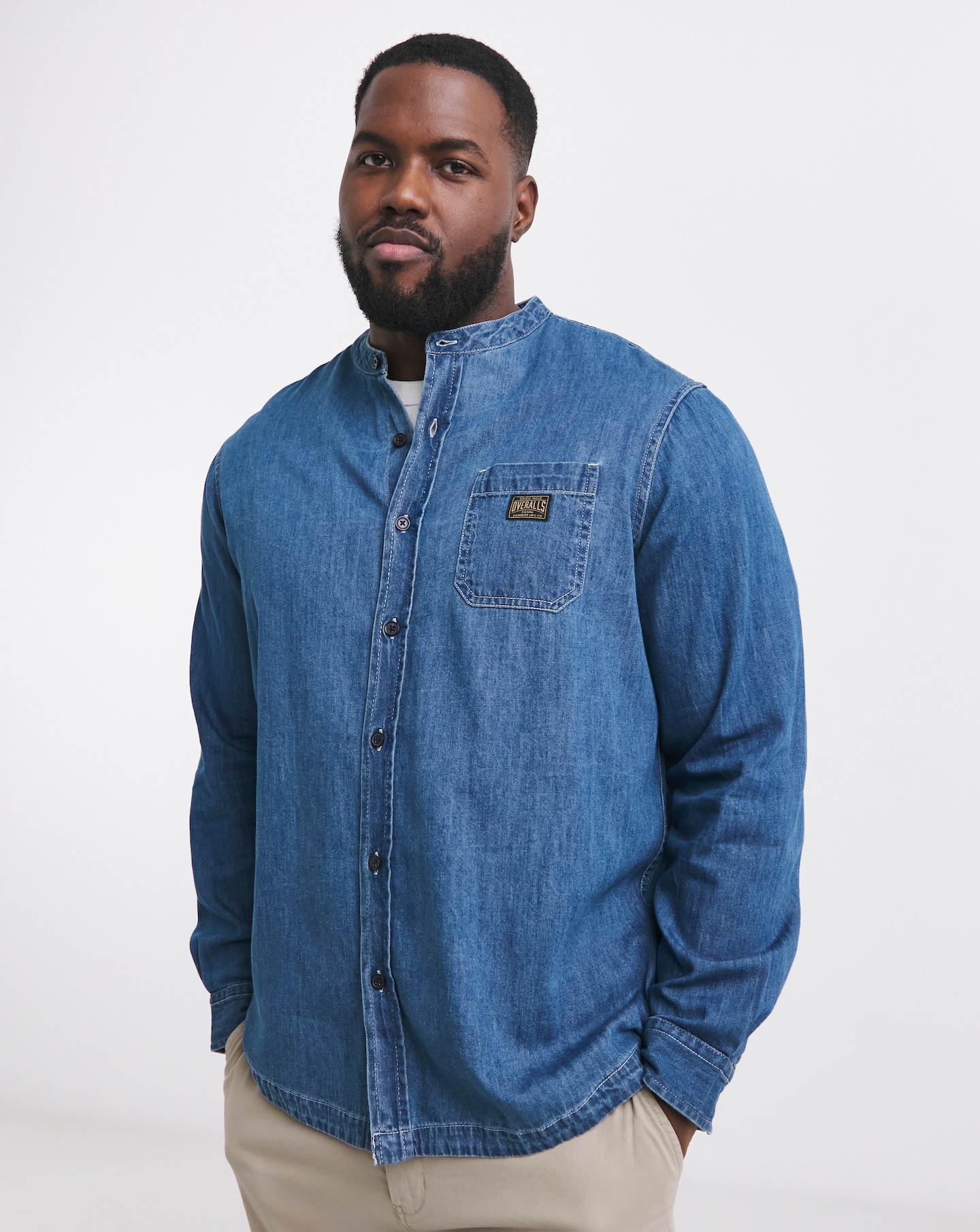 Grandad Denim Overshirt | Jacamo