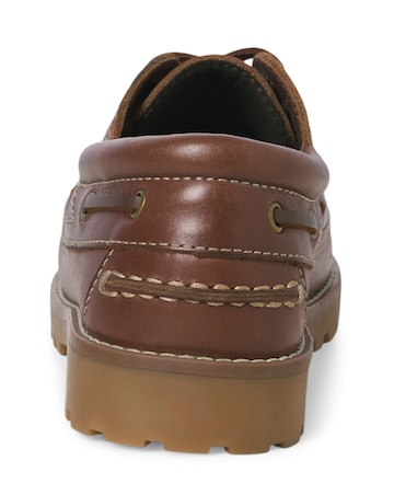 Jack & Jones Brooklyn Leather Boat Shoe - Tan