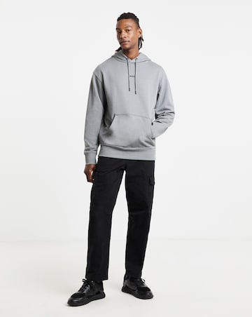 BOSS Centre Logo Hoodie - Charcoal