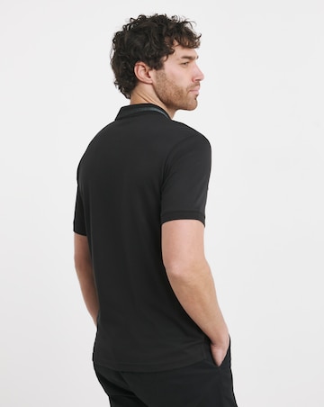 Cavin Klein Short Sleeve Liquid Touch Polo - Black