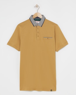 Joe Browns Printed Collar Polo Shirt Long Length