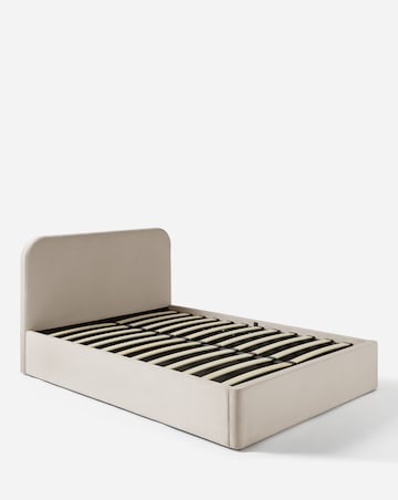 Emery Velvet Storage Ottoman Bed