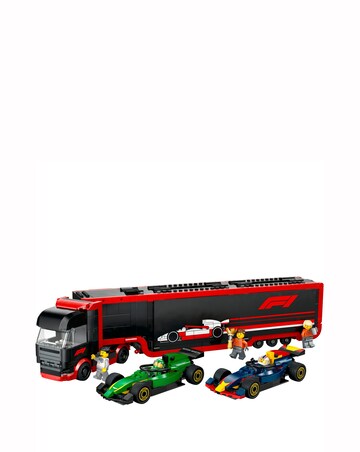 LEGO City F1 Truck with RB20 & AMR24 F1 Cars 60445