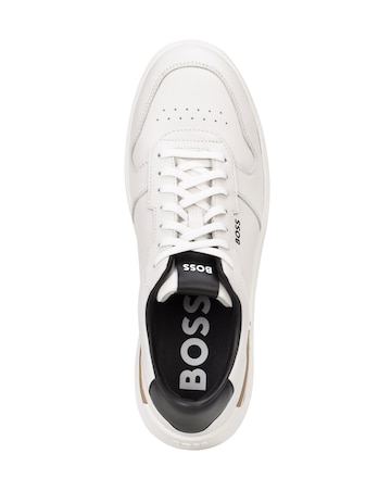 Boss Clint Leather Trainer - White