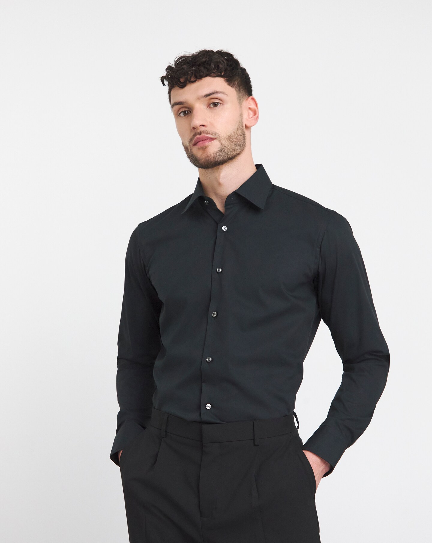 BOSS Black Long Sleeve Formal Shirt Jacamo