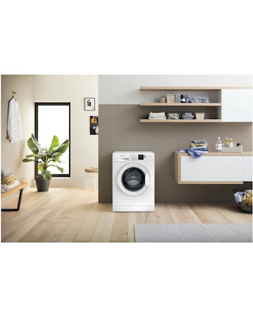 Hotpoint Anti-Stain NSWM 846 W UK 8kg,1400rpm Washing Machine - White