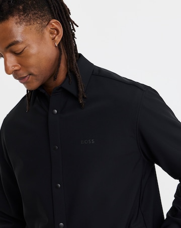 BOSS Relax Fit Overshirt - Black