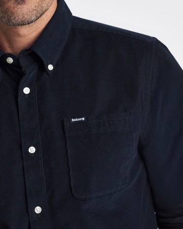 Barbour Ramsey Tailored Cord Shirt - Navy