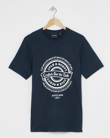 Lyle & Scott Short Sleeve Graphic T-Shirt - Navy