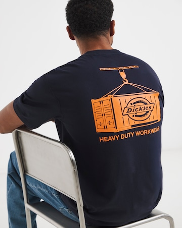 Dickies Short Sleeve Apison Back Graphic T-Shirt - Navy