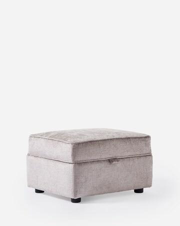 Hunter Chenille Storage Footstool