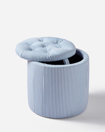 Julipa Mae Striped Storage Ottoman