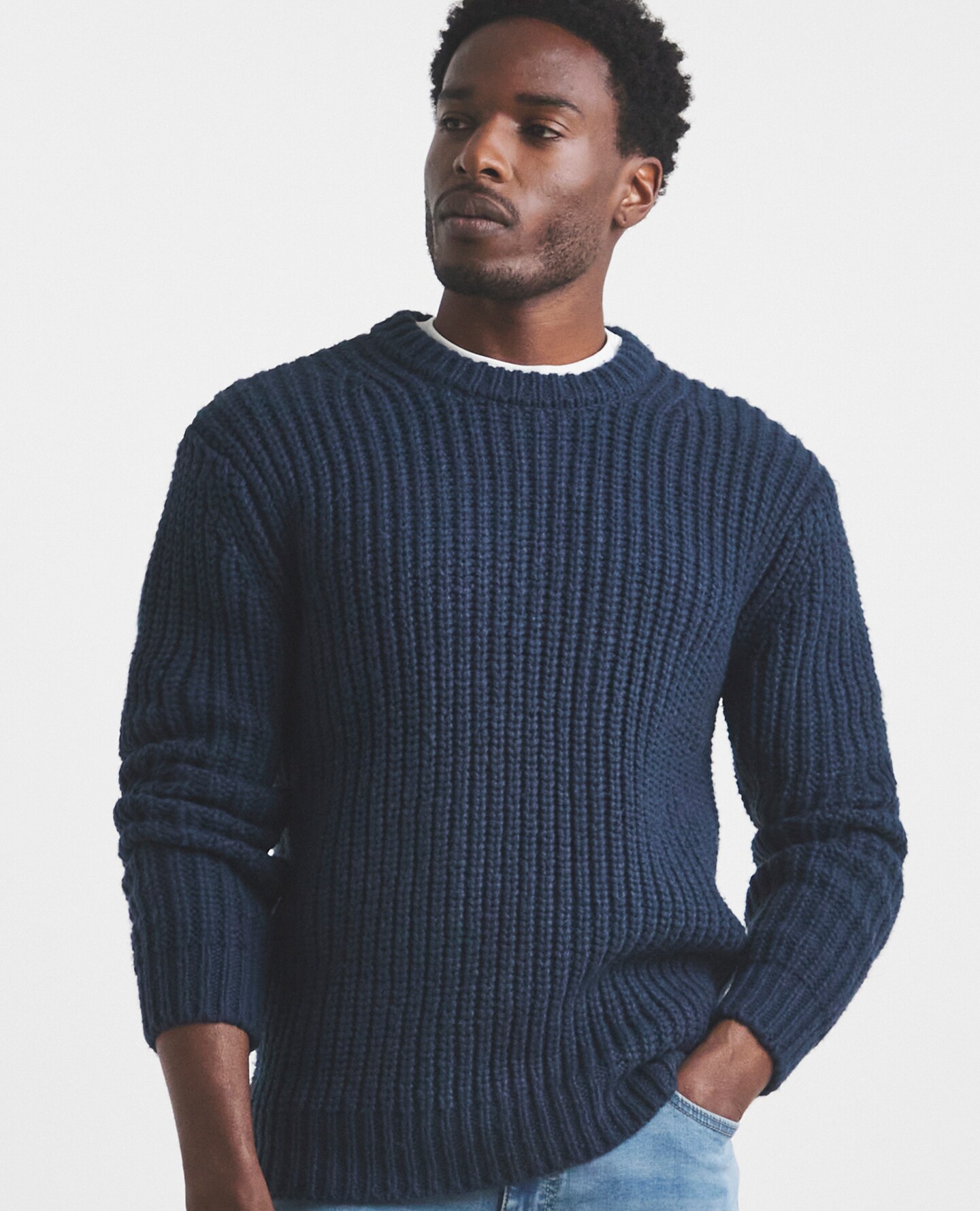 Navy Blue knitted sweater
