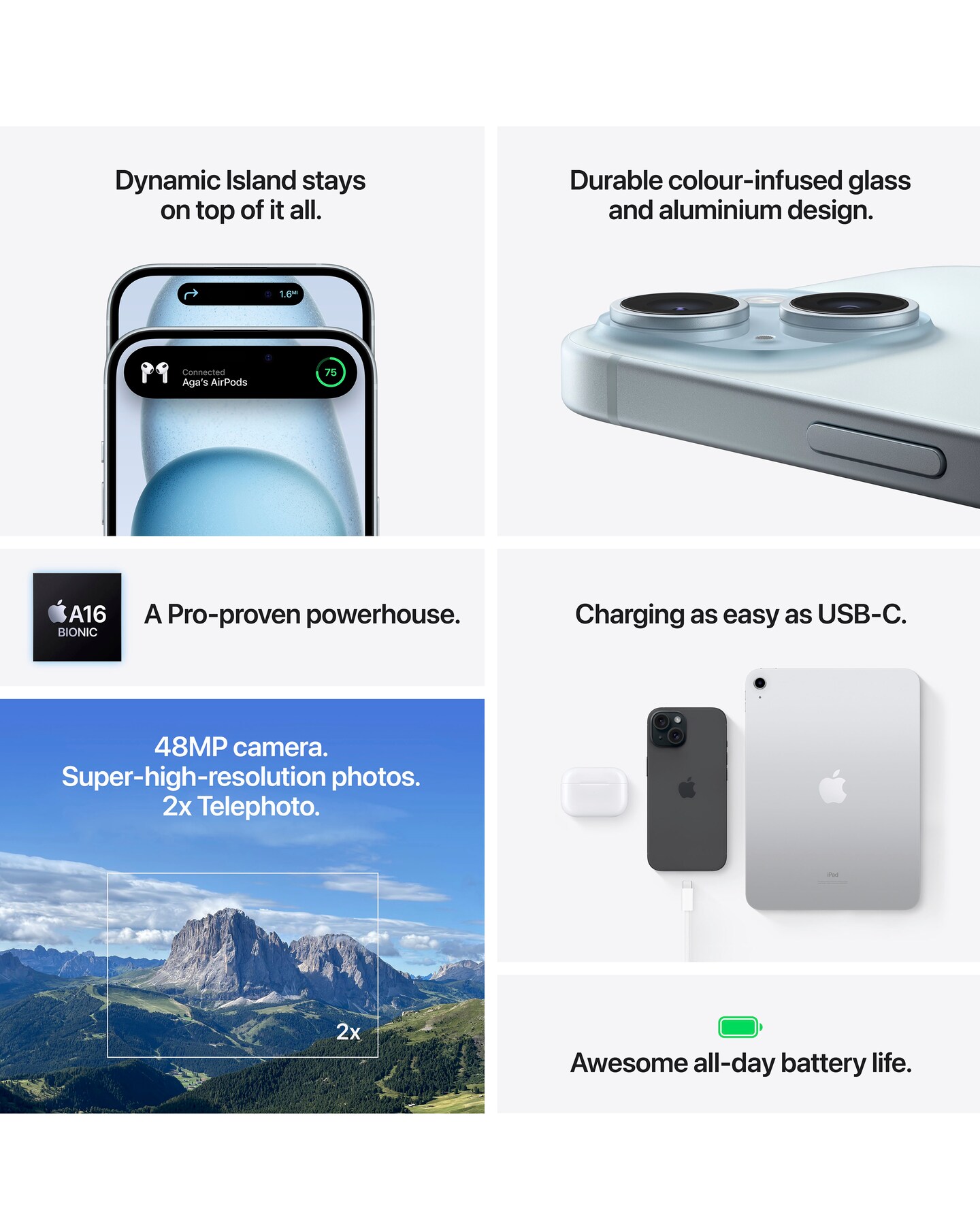 Apple iPhone 15 Plus 128GB - Blue | Jacamo