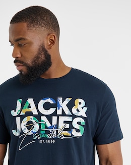 Jack &amp; Jones Geplas T-Shirt - Sky Captain