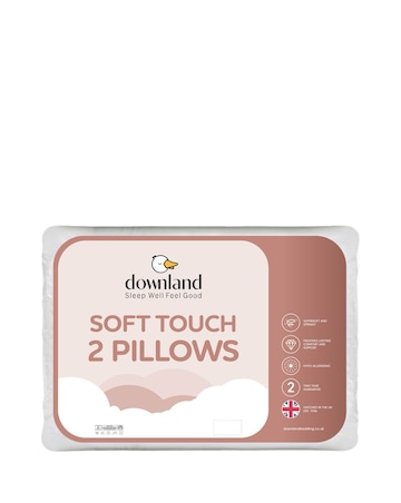 Downland Soft Touch Pack of 2 Pillows