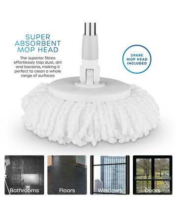 Swan Elevate Spin Mop & Bucket