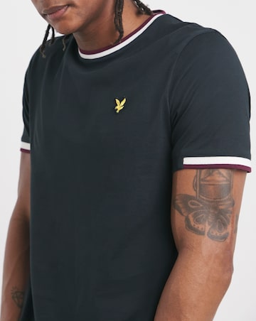 Lyle & Scott Short Sleeve Half Tipped T-Shirt - Navy
