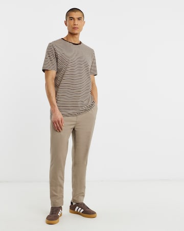 Ripstop Tapered Elasticated Waist Stretch Trouser