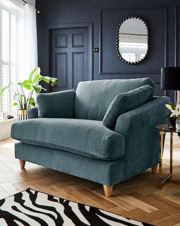 Joanna Hope Tilly Chenille Snuggler Chair