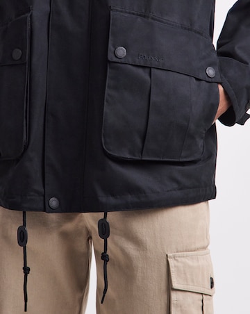 Barbour Re-Engineered Hooded Wading Spey Showerproof Jacket - Black