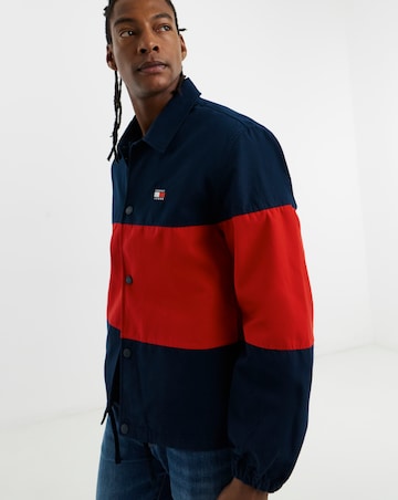 Tommy Jeans Colorblock Overshirt - Navy