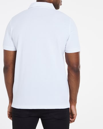 Pure Cotton Pique Polo Long- White