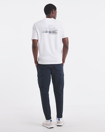 BOSS Short Sleeve Relaxed Fit Photo Print T-Shirt - White