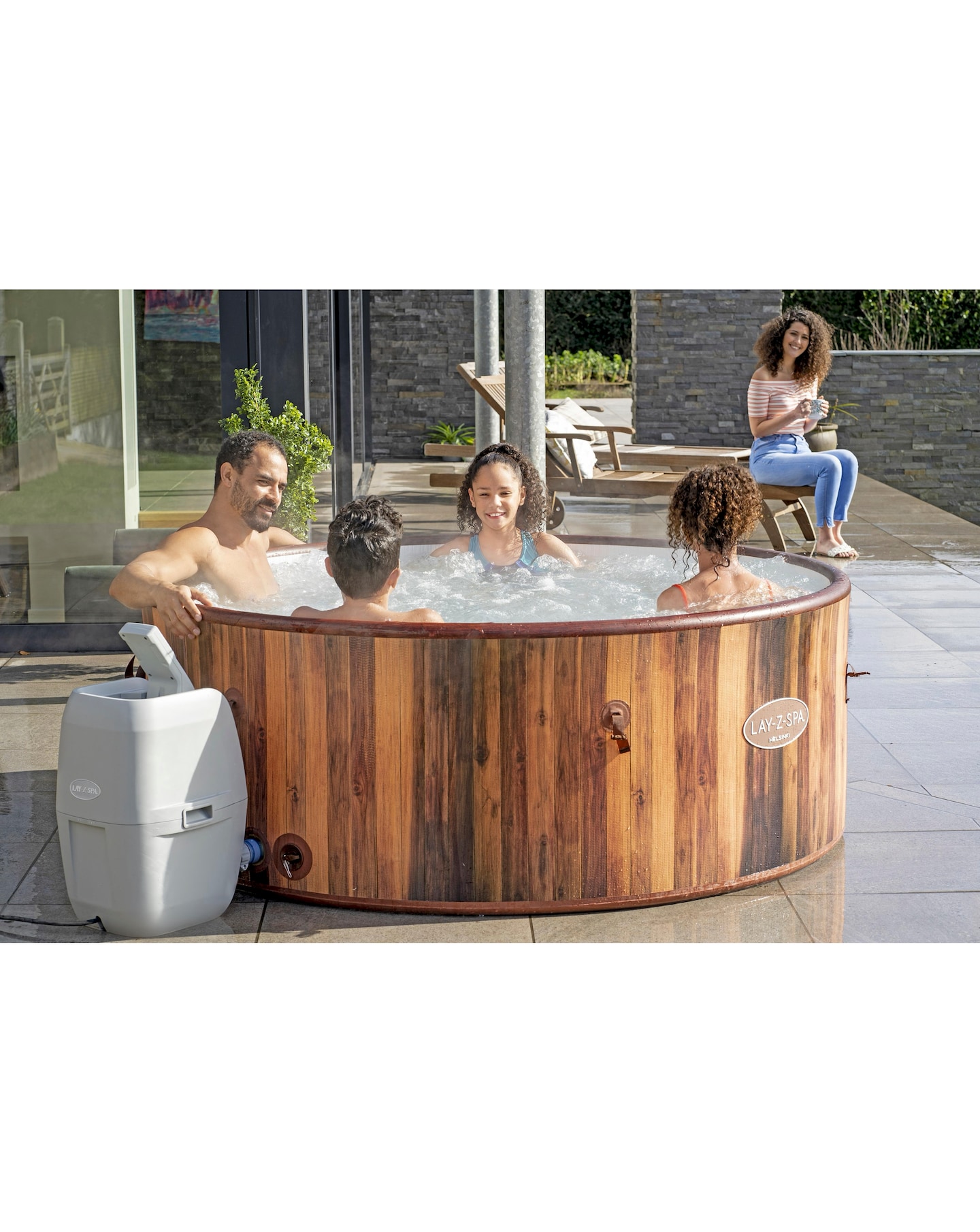 Lay-Z-Spa Helsinki Smart AirJet Plus Inflatable Hot Tub with App Control