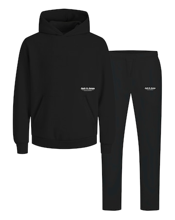 Jack & Jones Vesterbro Logo Sweat & Jogger - Black