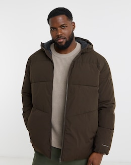 Jack &amp; Jones Global Puffer Coat - Brown