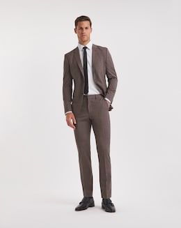 BOSS Beige Wool Mix Suit Trouser