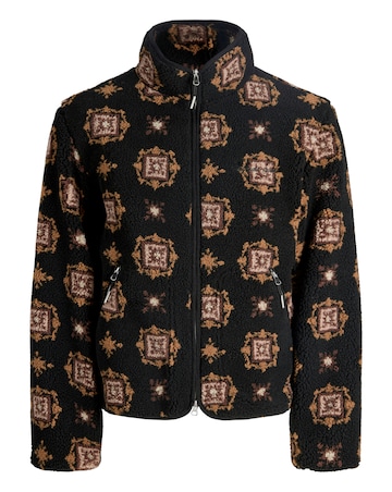 Jack & Jones Norrebro Printed Teddy Fleece - Black