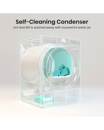 Hisense 7 Series DH7S107BB AI Wifi-enabled 10kg Heat Pump Tumble Dryer - Black