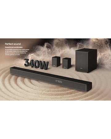 Hisense AX5100G 5.1ch 340W Soundbar with Wireless Subwoofer