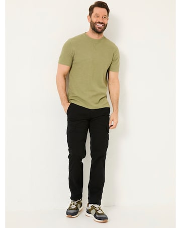 FatFace Bude Cargo Trousers - Washed Black