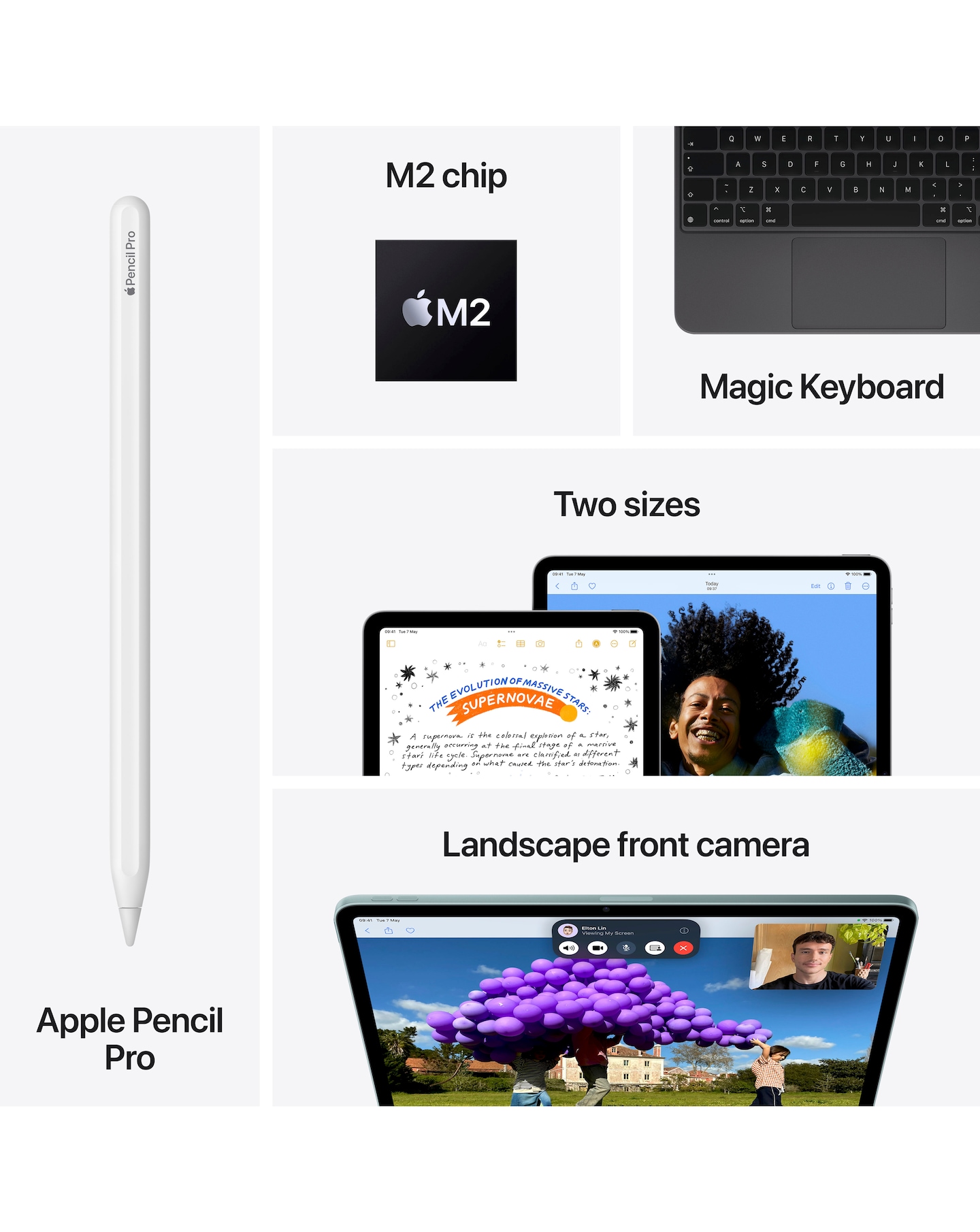 Apple iPad Air (M2, 2024) 13inch Wi-Fi 128GB - Starlight | Jacamo