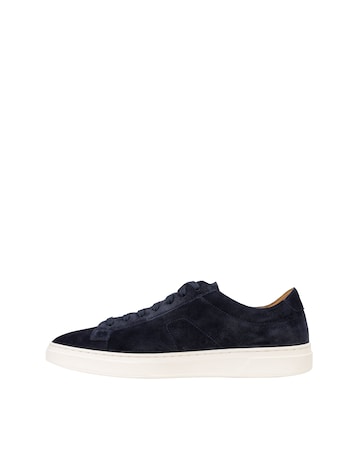 Boss Kieran Suede Trainer - Navy