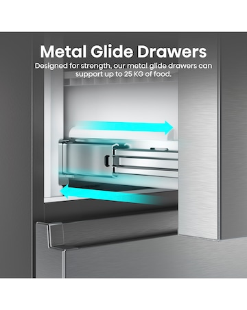 Hisense PureFlat RF632N4AIE1 Total No Frost American Fridge Freezer Silver