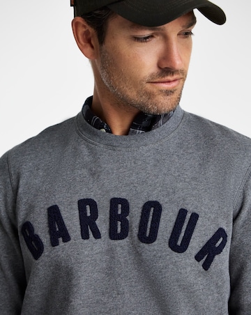 Barbour Prep Logo Crew Neck Sweatshirt - Grey Marl