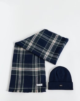 Jack &amp; Jones Beanie &amp; Scarf Giftbox - Navy