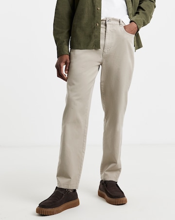 Barbour Washed Stretch Twill Regular Trouser - Concrete