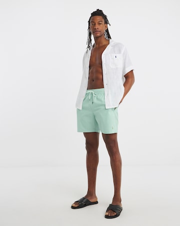Polo Ralph Lauren Seersucker Swimshort - Green/White
