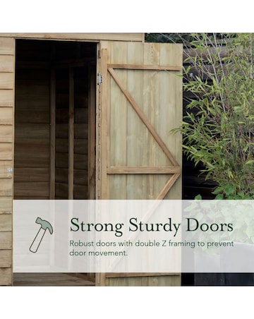 4LIFE Apex Shed 4x3 - Single Door - No Windows (Home Delivery)