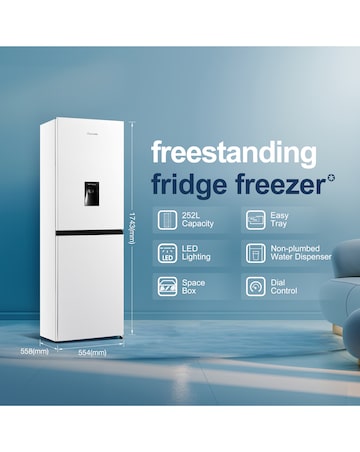 Fridgemaster MC55240DE Fridge Freezer with Water Dispenser