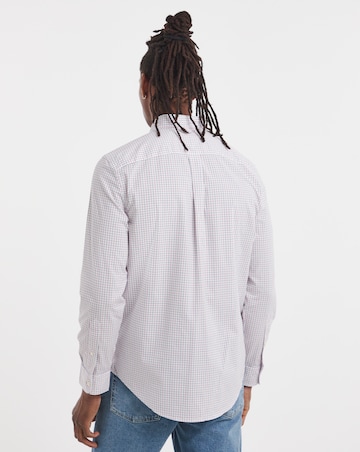 Tommy Hilfiger Long Sleeve Check Poplin Shirt - Red